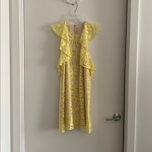 BCBG Max Azria Lily Yellow Cocktail Dress